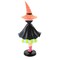 December Diamonds 10.0 Inch 10" Witch With Orange Hat Halloween Figurine , Lightweight Halloween Decor Halloween Mid Century Modern